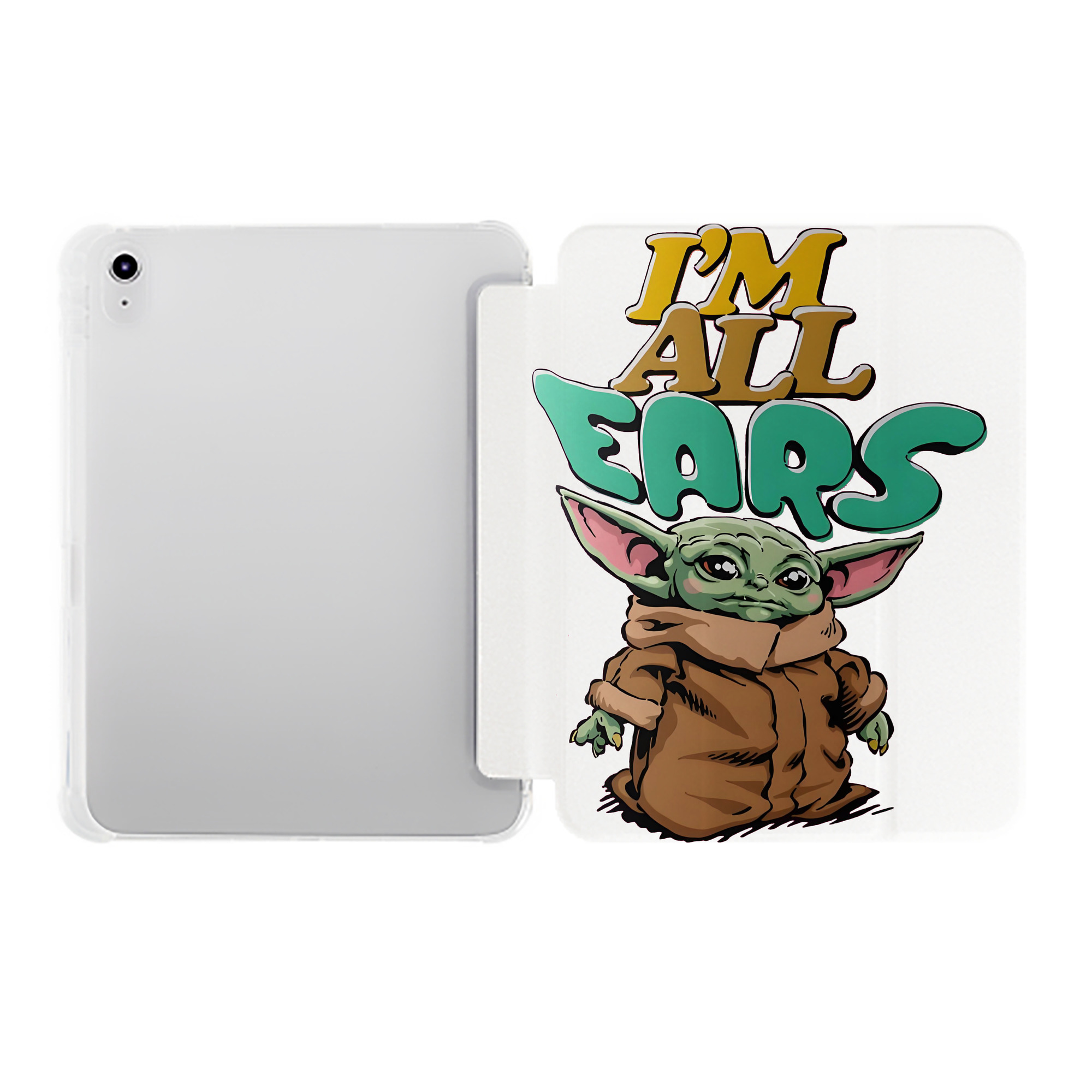 （画像用） スター・ウォーズ Star Wars IPad ケース ペン収納付き 三つ折りスタンド PUレザー×シリコン 対応機種9.5/10.5/10.9インチ